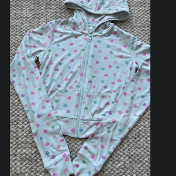 SKIMS Women's Heart Print Pajama Set S - Picture 6 of 8